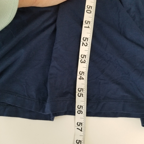 NWT Gilli Gabbiey Crochet Back Knit Maternity Maxi Dress Navy Racerback Size M - Picture 8 of 14